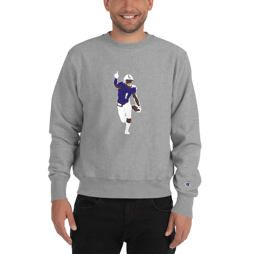Que Reid Three Color Champion Sweatshirt