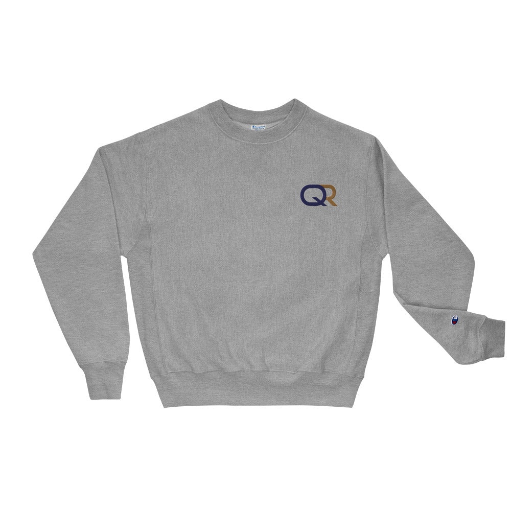 QR Embroidered Champion Sweatshirt