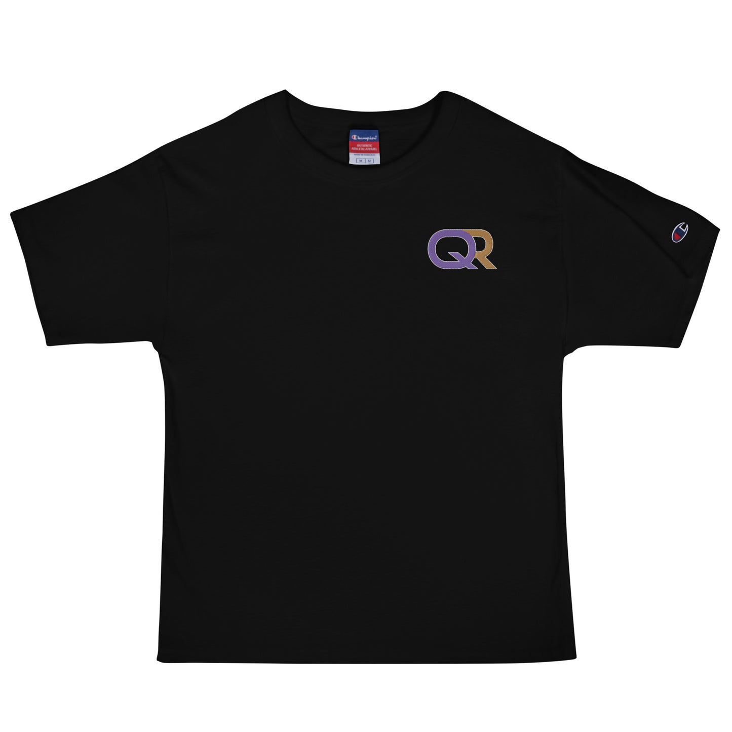 QR Embroidered Men's Champion T-Shirt
